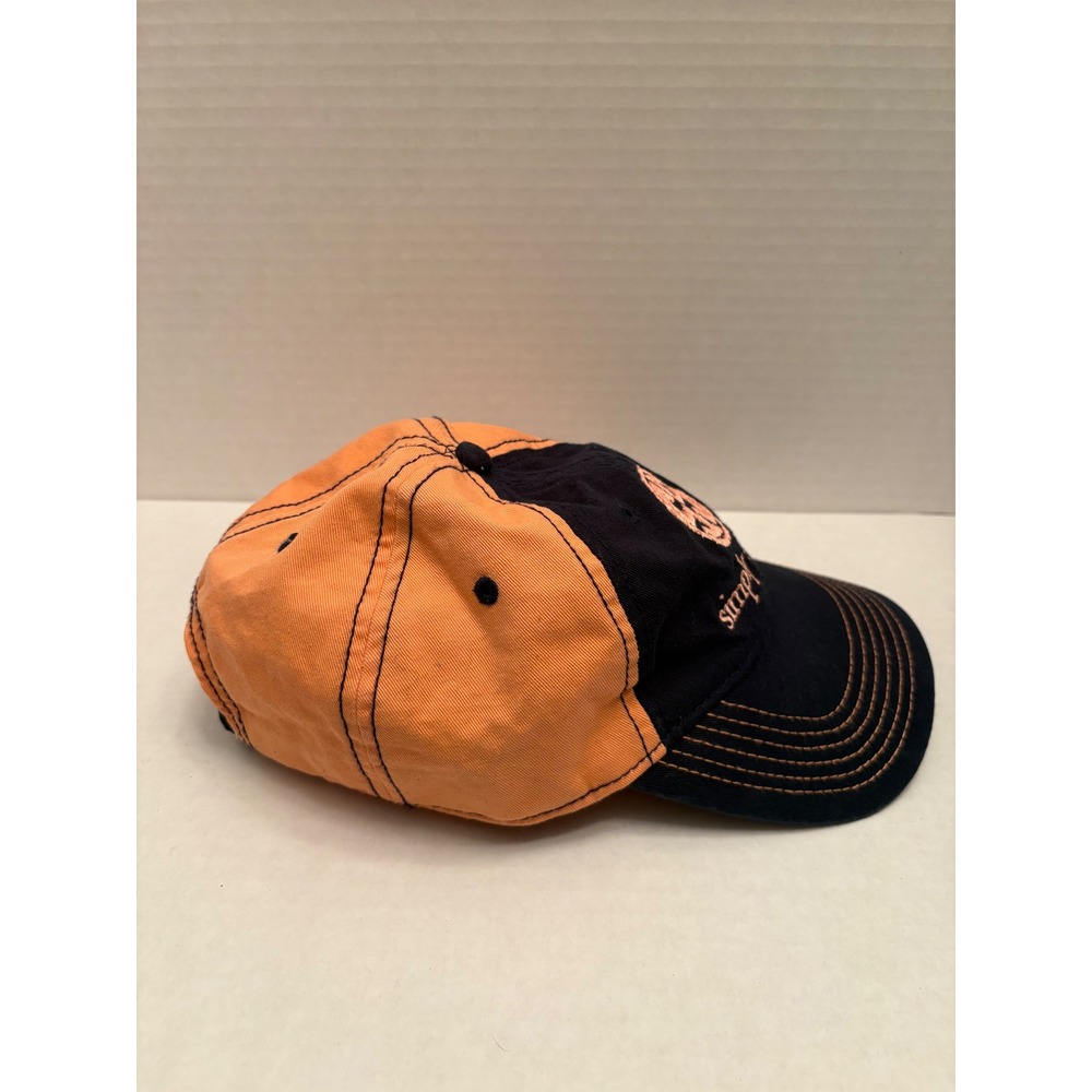 Simply Southern Black Orange Embroidered Logo Baseball Cap Hat One Size - Picture 2 of 5